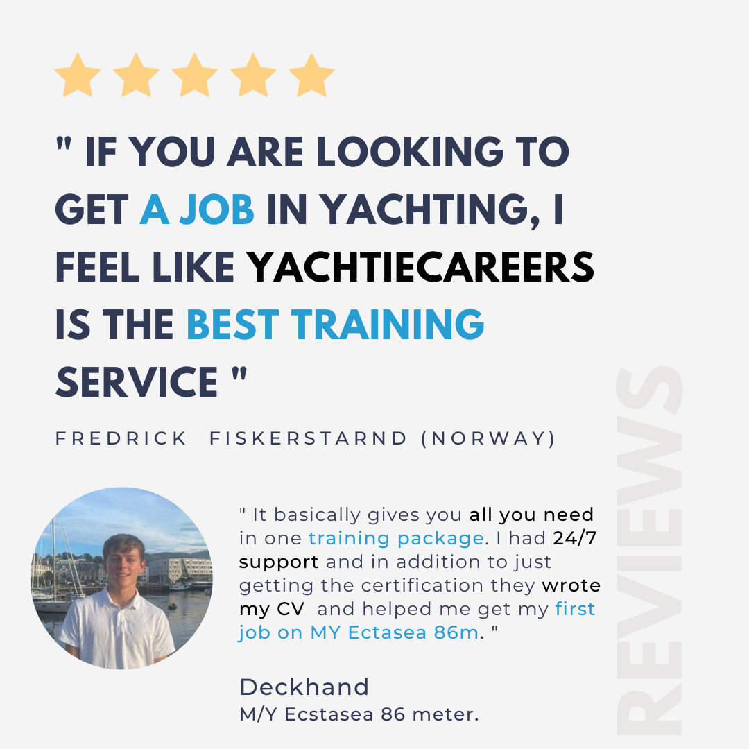 Superyacht Deckhand Training STCW Yacht Training Deckhand