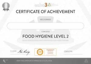 Food & Hygiene Level 2 Certificate Yacht Crew