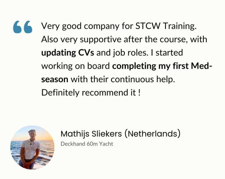 Deckhand STCW Training EU