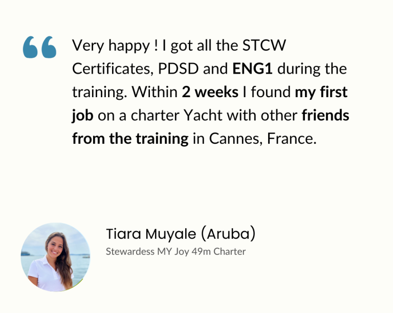 Yacht Stewardess Training